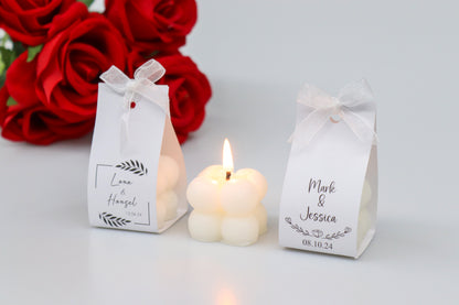 Personalized Mini Bubble Candle Favor